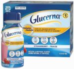 Glucerna Nutritional Drink, Meal Replacement Shakes, Complete, Balanced Nutrition For People With Diabetes, Strawberry, 6 x 237-mL Bottles