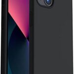 ORNARTO Shockproof Liquid Silicone Designed for iPhone 13 Case Gel Rubber Full Protection Anti-Shock Cover Case Drop Protection 6.1inch-Midnight