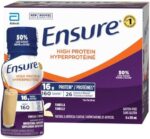 Ensure High Protein 16 g, Nutritional Supplement Protein Shakes, Ready To Drink, Vanilla, 6 x 235-mL Bottles