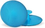 2pcs Baby Bath Brush, Silicone Baby Cradle Cap Brush for Hair Care and Body Care Baby Essential for Dry Skin for Adult Face Cleansing(Blue)