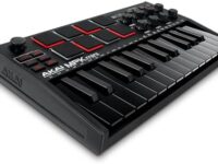 AKAI Professional MPK Mini MK3 - 25 Key USB MIDI Keyboard Controller With 8 Backlit Drum Pads, 8 Knobs and Music Production Software included (Black)