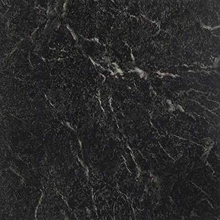 Achim Home Furnishings FTVMA40920 Nexus Vinyl Tile, Marble Black with White Vein, 20 Count(Pack of 1), 12 inch x 12 inch