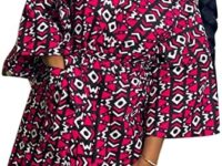 African Print Cardigan Blouse for Women Ankara Dashiki Plus Size Tops Ethic Boho Belted Tshirt Tops