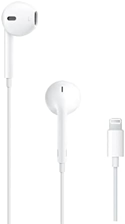 Apple EarPods with Lightning Connector - Microphone with Built-in Remote to Control Music, Phone Calls, and Volume. Wired Earbuds