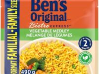 BEN'S ORIGINAL BISTRO EXPRESS Vegetable Medley, Flavoured Rice Side Dish, 490g Family Size Pouch