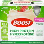 BOOST 15 g High Protein Meal Replacement Drink, Strawberry, 6x237ml, Case Pack of 4, Packaging May Vary