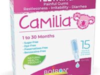 Boiron Camilia Baby Teething Relief Medicine, 15 unit-doses (1 ml each). Camilia relieves pain, restlessness, irritability and diarrhea due to teething. Benzocaine-Free and Preservative-Free with Natural Active Ingredient,No Sugar, No Dye