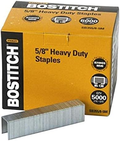 Bostitch Heavy Duty Premium Staples, Staples 85-130 Sheets, 5/8" - 5,000 Staples (SB353/8-5M)