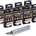 Bostitch Office Standard Staples, 1/4" Length, Full Strip Staples, 5000 Per Box, 8-Pack