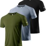 Boyzn 1, 3 or 5 Pack Men's Workout Running Shirts, Dry Fit Moisture Wicking T-Shirts, Sports Gym Athletic Short Sleeve Shirts