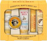 Burt's Bees Essential Kit Deep Cleansing Cream, Hand Salve, Body Lotion, Foot Cream & Lip Balm, Travel Size, 5 Essential Products