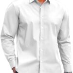 COOFANDY Men's Muscle Fit Dress Shirts Wrinkle-Free Long Sleeve Casual Button Down Shirt