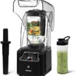 CRANDDI Commercial Quiet Blender, Soundproof Blenders, 2200 Watt Powerful Professional Kitchen Blender with BPA-Free 80oz Pitcher, Smoothie Blender for Commercial and Home K90 (Black)