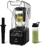 CRANDDI Commercial Quiet Blender, Soundproof Blenders, 2200 Watt Powerful Professional Kitchen Blender with BPA-Free 80oz Pitcher, Smoothie Blender for Commercial and Home K90 (Black)