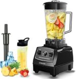 CRANDDI Professional Blender, 70oz Commercial Blender for Smoothies, 1500W Power Blender with 10 Speeds Control for Home, Self-Cleaning,YL-010 Black New