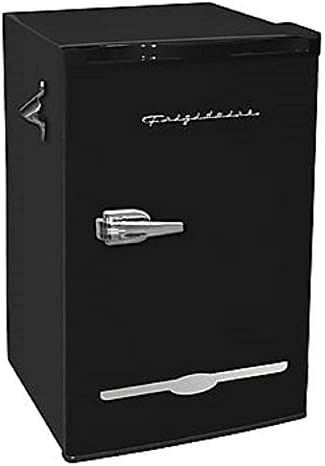 CURTIS INTERNATIONAL EFR376 - BLACK 3.2 Cu Ft Retro Bar Fridge with Side Bottle Opener, Black