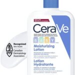 CeraVe BABY Moisturizing Lotion, Gentle Skin Care for Face & Body with Ceramides, Hyaluronic Acid, Niacinamide & Vitamin E. Fragrance-Free, Paraben-Free, Dye-free. Sensitive skin, non-greasy, 473ML