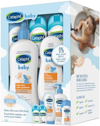 Cetaphil Baby Gift Pack - Baby Skincare Essentials - Paraben, Colourant and Mineral Oil Free, 3 Count (Pack of 1)