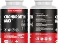 Chondroitin Sulfate 1,200mg, 120 Capsules, Triple Strength, Relieves Joint Pain & Osteoarthritis, No Preservatives, Non-GMO, Gluten-free, Made In Canada 120 count (Pack of 2)