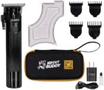 Cordless Trimmer + 4 Guards + Shaping Tool | Great for Beginners & Men Shaping & Edging Hairline + Beard | Trim Buddy