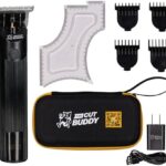 Cordless Trimmer + 4 Guards + Shaping Tool | Great for Beginners & Men Shaping & Edging Hairline + Beard | Trim Buddy