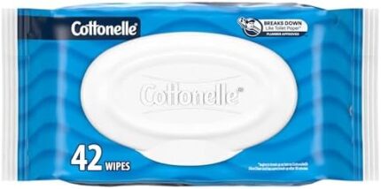 Cottonelle Fresh Care Flushable Wet Wipes, Adult Wet Wipes, 1 Flip-Top Pack, 42 Wipes per Pack (42 Total Flushable Wipes)