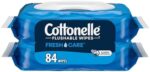 Cottonelle Fresh Care Flushable Wet Wipes, Adult Wet Wipes, 2 Flip-Top Packs, 42 Wipes per Pack (84 Total Flushable Wipes)