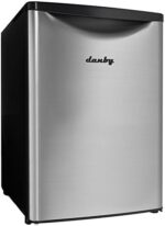 Danby DAR026A2BSLDB 2.6 Cu.Ft. Mini Fridge, Free-Standing All Fridge for Bedroom, Living Room, Kitchen, Dorm