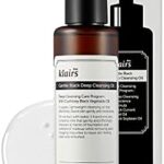 Dear, Klairs Gentle Black Deep Cleansing Oil 150ml, Natural oil makeup remover for sensitive skin from black bean, Double cleanser to emulsify blackheads, hydrating, cleansing oil korean (5.07oz)