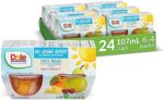 Dole Fruit Bowls Fruit Salad with Extra Cherries in Water, No Sugar Added, Healthy School Snacks, 107ml, 24 Cups, Packaging May Vary