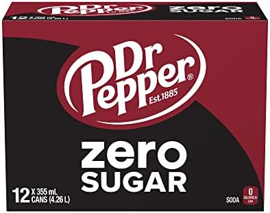 Dr Pepper Soft Drink Zero Sugar 12x355ml