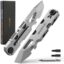 EDC Pry Bar Multitool 10 in 1 with Bi-Directional Ratchet Screwdriver & Everlasting Pen, Wrenches, Crowbar, Bottle and Box Openers - Your Versatile Companion for Everyday Carry and Camping Accessories