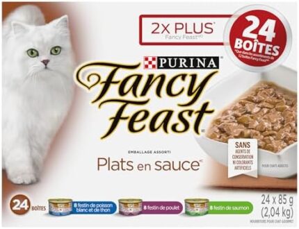 Fancy Feast Gravy Lovers Wet Cat Food, Variety Pack 85 g Can (24 Pack)