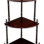 Frenchi Home Furnishing 5-Tier Corner Stand, Cherry