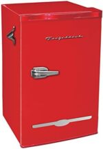 Frigidaire, FR376-RED 3.2 Cu Ft Retro Bar Fridge with Side Bottle Opener, 3.2 cu ft., Red