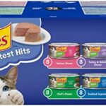 Friskies Greatest Hits Wet Cat Food, Pate Variety Pack 4 Flavours - 156 g Can (32 Pack)