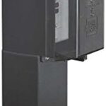 GPD19B-1 Gard-N-Post Low-Profile Outdoor Landscape Lighting Post Enclosure with Outlet Cover, 19.5-Inch, Black, 1-Pack