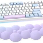 Gaming Keyboard Wrist Rest Pad,Memory Foam Keyboard Palm Rest, Ergonomic Hand Rest,Wrist Rest for Computer Keyboard,Laptop,Mac,Lightweight for Easy Typing Pain Relief-Purple