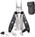 Gift for Him Multitool Pliers,18-in-1 Multi-Purpose Pocket Knife Pliers Kit, Durable Stainless Steel Multi-Plier Multi-Tool for Survival, Camping, Hunting, Fishing and Hiking