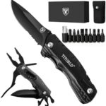 Gifts for Men Dad Him, Pocket Knife Multitool, Birthday Gifts for Men Him Dad, Cool Folding Knife, Unique Outdoor Camping Hiking Fishing Tools Gift Ideas, Cool Gadget