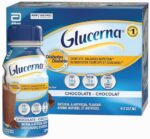 Glucerna Nutritional Drink, Meal Replacement Shakes, Complete, Balanced Nutrition For People With Diabetes, Chocolate, 6 x 237-mL Bottles