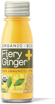 Greenhouse Juice Fiery Ginger Wellness Shot 3-Count 60ml Glass Bottles | Organic, Vegan, Gluten-Free, Immunity Wellness + Anti-Inflammatory