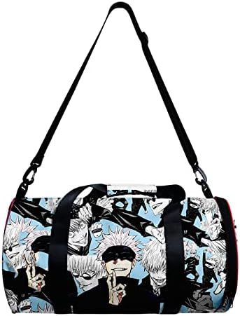 HANDAFA Anime Jujutsu Gym Bag Manga Cosplay Sport Duffel Bag With Shoe Compartment, Gojo Multi, One size