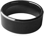 HECERE Waterproof Ceramic NFC Ring, NFC Forum Type 2 215 496 Bytes Chip Universal for Mobile Phone, All-Round Sensing Technology Wearable Smart Ring, Wide Surface Fasion Ring for Men or Women (NFC 215-13#)…