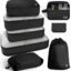 HOTOR Packing Cubes - 8 Pieces, Light Packing Cubes Travel Organizer, Premium Luggage Organizer Set, Space-Saving Travel Organizer for Suitcase, Travel Accessories and Essentials, Black