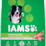 IAMS Proactive Health Minichunks Dog Food Dry Adult, Chicken & Whole Grains Recipe, 13.61kg (30LB) Bag