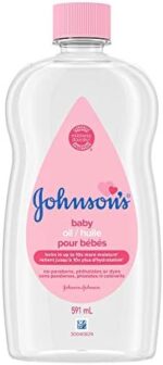 Johnson's Baby Oil, Mineral Oil Moisturizer and Baby Massage Oil, 591 ml