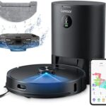 Laresar Robot Vacuums and Mop, Self Emptying Max 3500pa Suction, App Control, Editable Map, Lidar Navigation Smart Mapping, Works with Alexa, L6 Pro Robot Vacuum Cleaner Ideal for Pet Hair