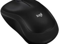 Logitech M185 Wireless Mouse, 2.4GHz with USB Mini Receiver, 12-Month Battery Life, 1000 DPI Optical Tracking, Ambidextrous, Compatible with PC, Mac, Laptop - Black