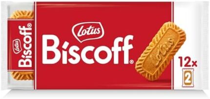 Lotus Biscoff - Caramelized Biscuit Cookies - 12 Pockets of 2 Biscuits, 186 gram (Package May Vary)